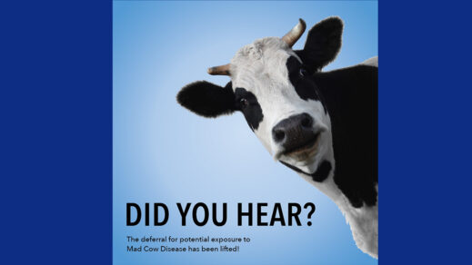 CONNECTICUT BLOOD CENTER WELCOMES PREVIOUSLY DEFERRED DONORS WHO LIVED IN EUROPE